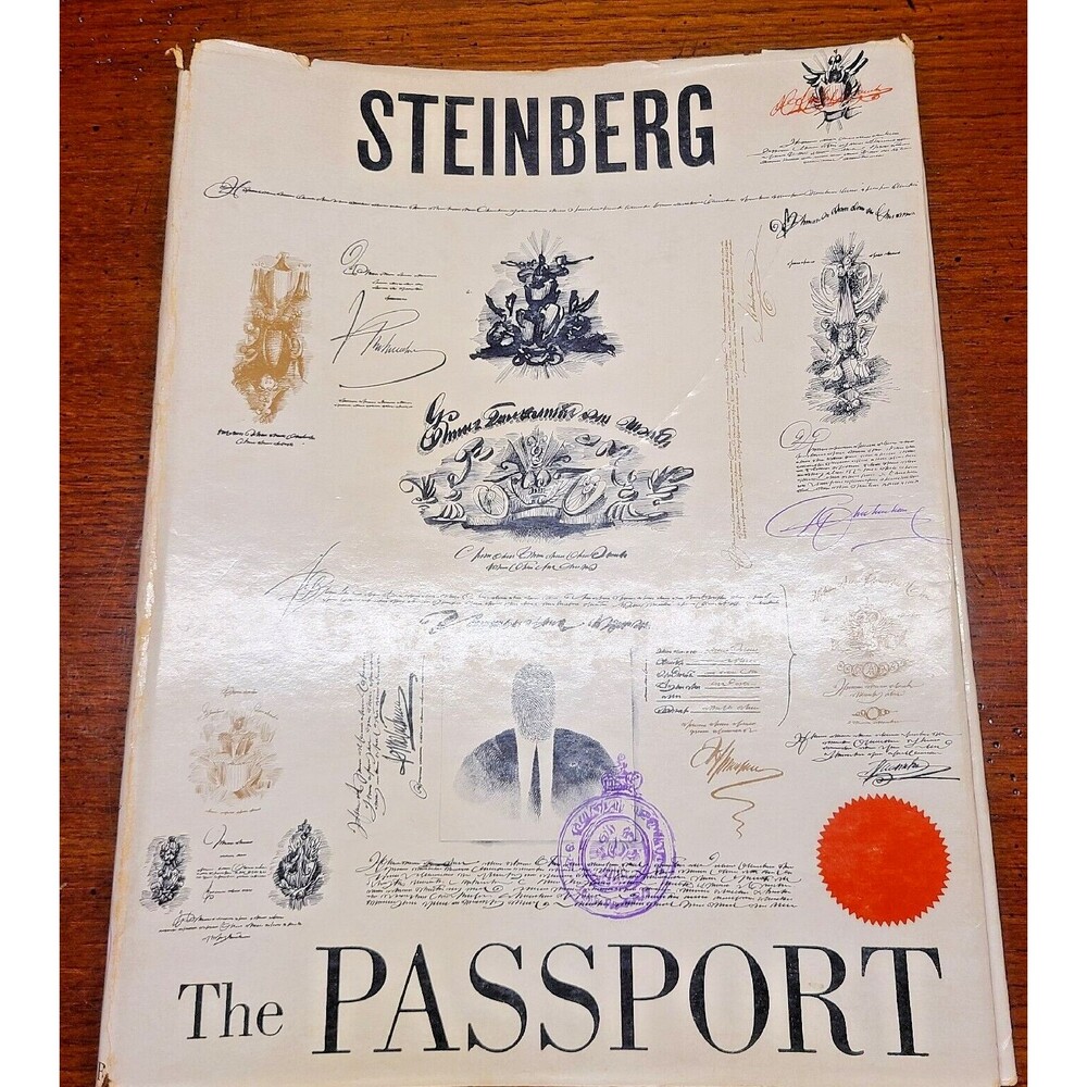 "The Passport" by Saul Steinberg First Edition 1979 Hardcover w/ Dust Jacket